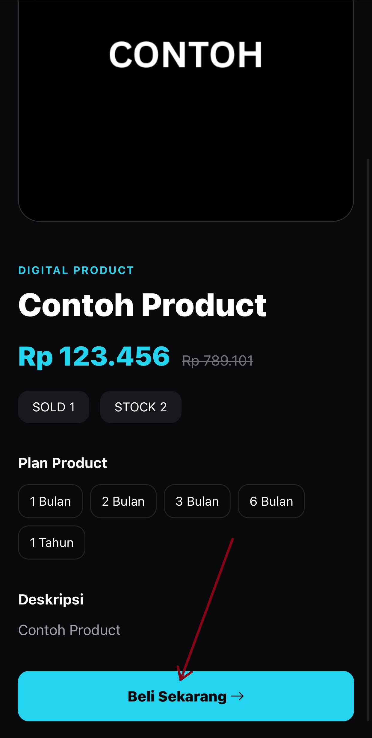 Langkah 2 - Pilih Plan